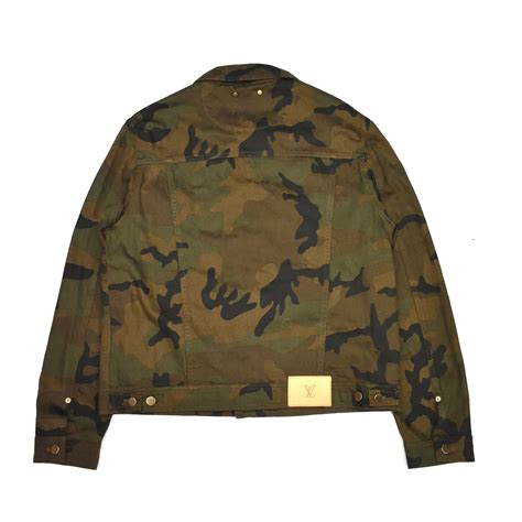 louis vuitton denim jacket supreme|Louis Vuitton supreme camo jacket.